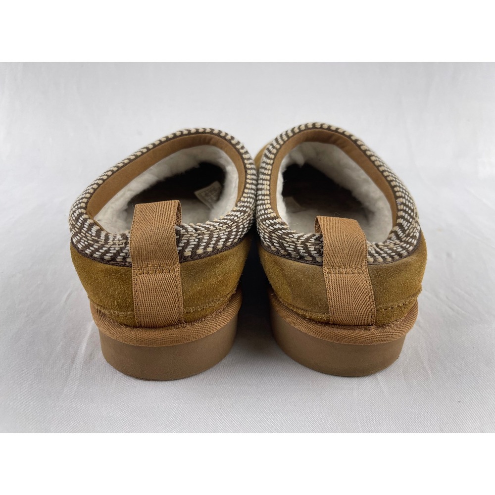 Koolaburra by UGG Burree Women 9 Chestnut Suede Faux Fur Slipper Mules Brown - Picture 4 of 9